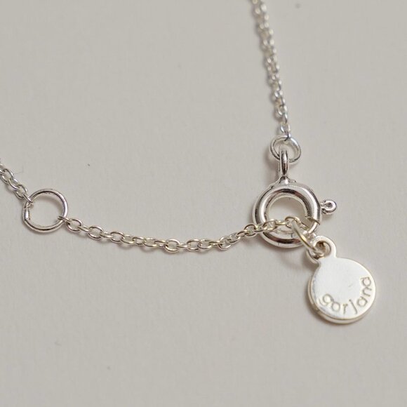 Gorjana Dainty Silver Tone Rhinestone Necklace - Picture 4 of 5